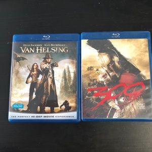 Van Helsing and 300 blu rays